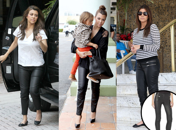 Kourtney Kardashian, Monica Chiang Moto Pants Kourtney Kardashian, Monica Chiang Moto Pants